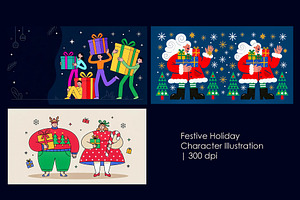 Festive Holiday Character