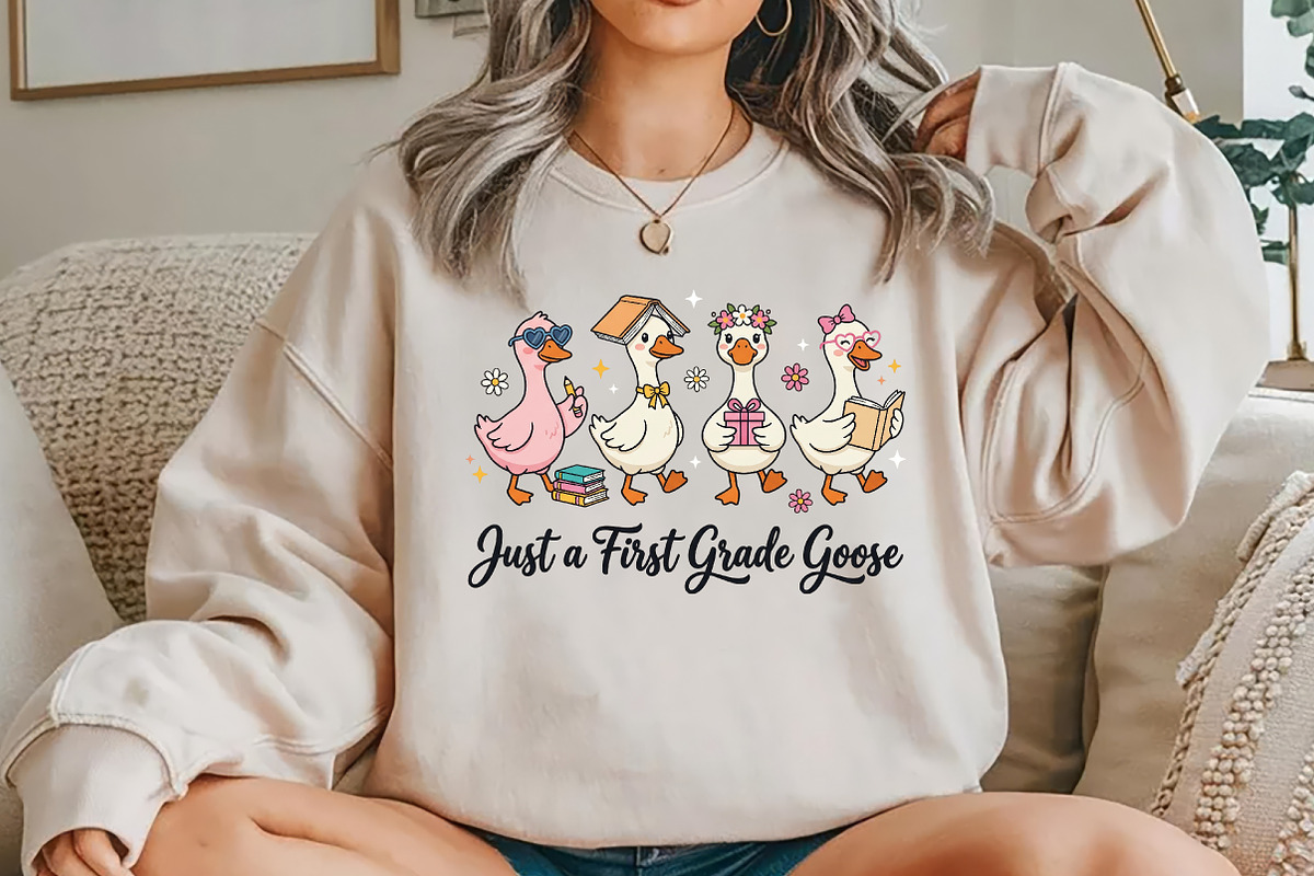 Just a First Grade Goose PNG, a Seasonal Illustration by Rose Art (Photo 5 of 7)