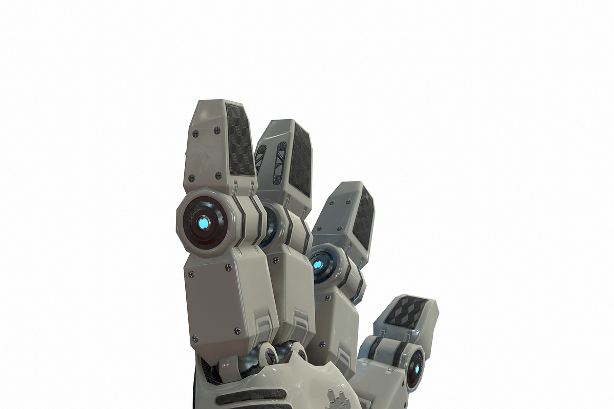 Robot Hand Low Poly PBR, an Object 3D Model by Daniel Mikulik (Photo 2 of 14)