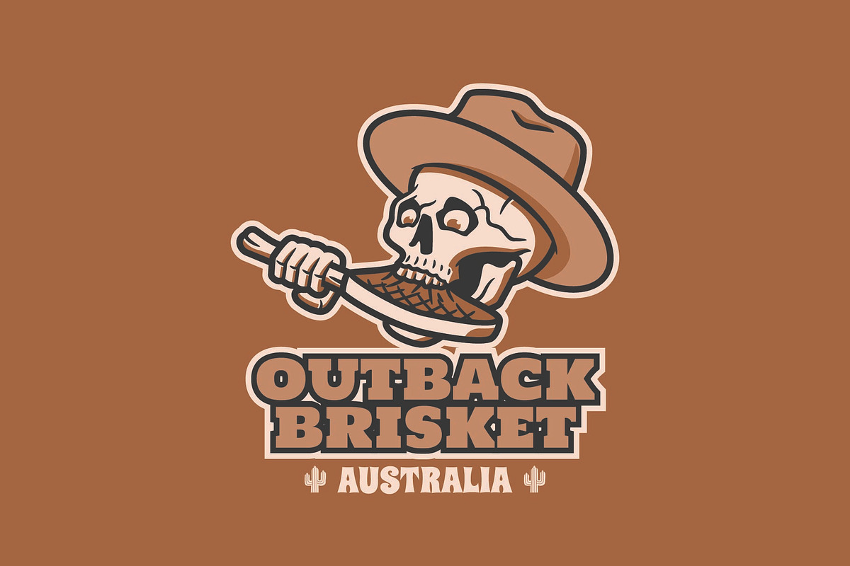 Outback Brisket Logo Template, a Branding & Logo Template by Kreasi Malam (Photo 1 of 5)