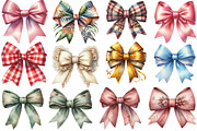 Watercolor Bow clipart Bundle, an Illustration by Designking (Thumbnail 2 of 4)
