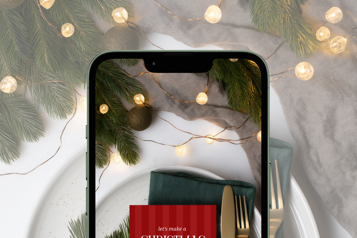 5x7 Christmas Menu Card Mockup, an Advertising Mockup by Serenefeeling (Photo 6 of 7)