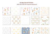 Safari Animals Watercolor clipart, an Animal Illustration by ElenaPlatovaArt (Thumbnail 10 of 15)