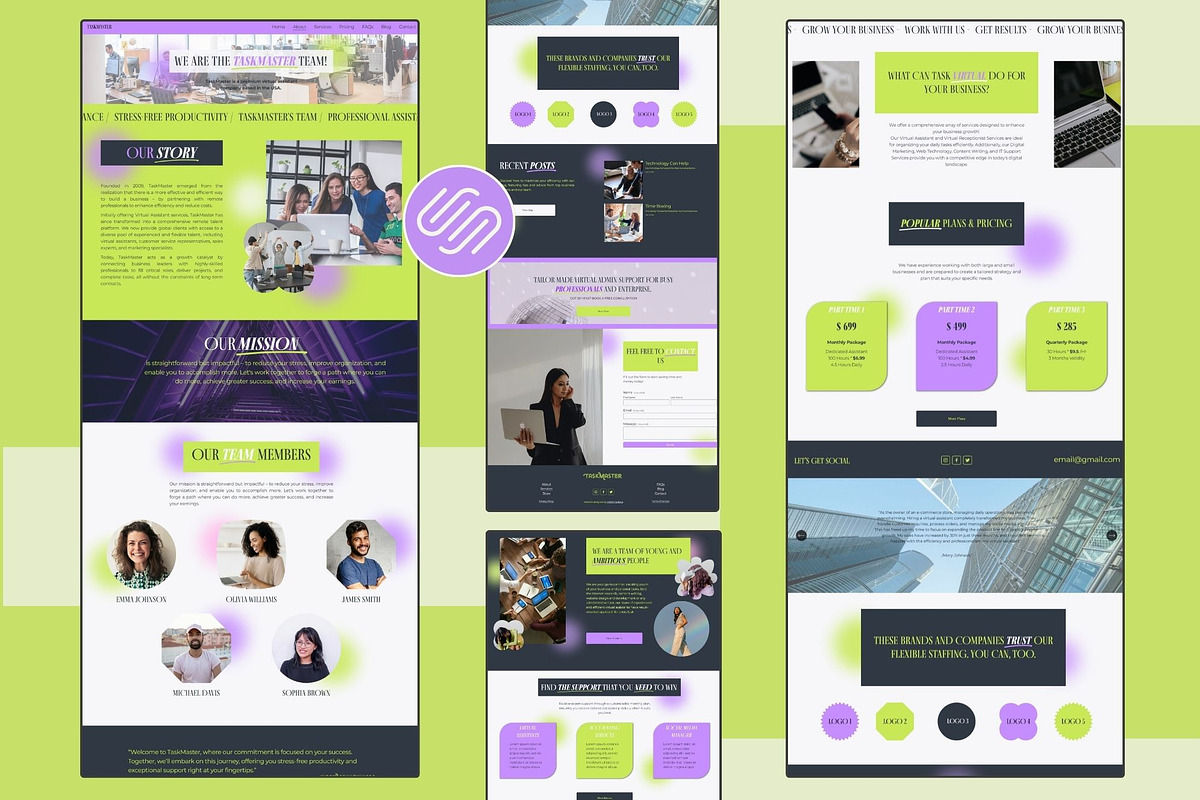 Squarespace 7.1 Website Template preview 2