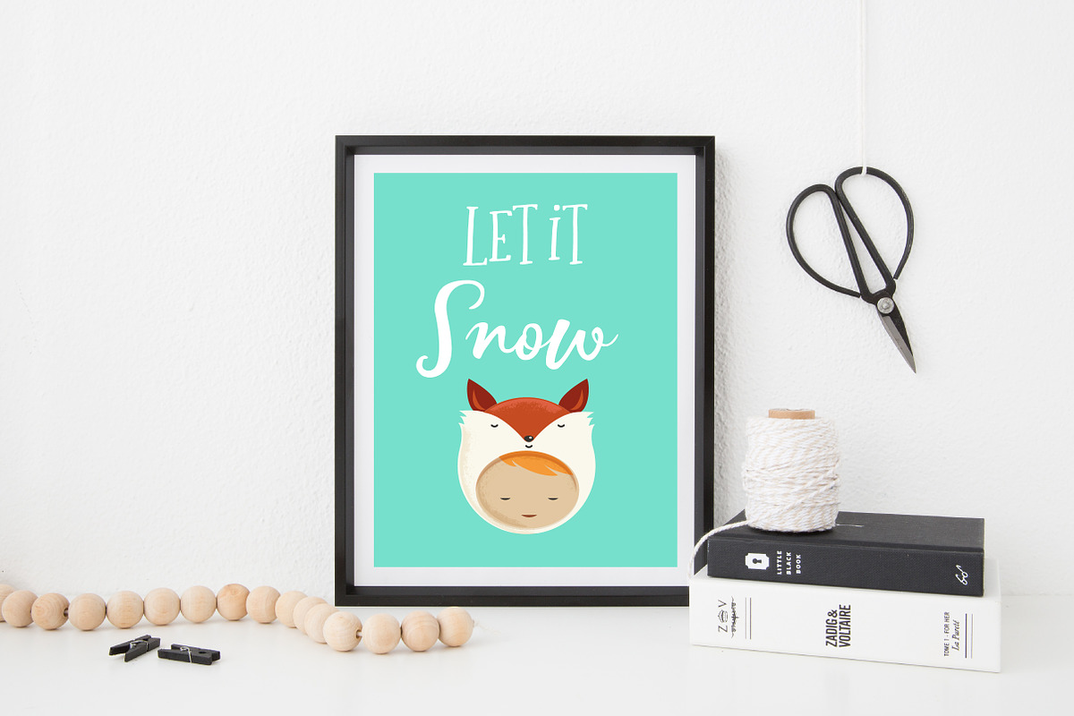 Cute Christmas Characters icons, an Illustration by Marish (Photo 4 of 5)