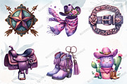 Purple Summer Cowgirl Sublimation, a Graphic by designcity5 (Thumbnail 2 of 5)