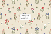 Delicate Tossed Botanical Vignettes, a Pattern Graphic by Print Diaries (Thumbnail 1 of 5)