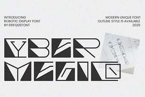 Cyber Megico Font, a Font by Erifqizefont