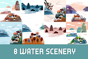 Flat landscape creator, a Seasonal Illustration by Tatiana Davidova (Thumbnail 4 of 5)