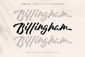 Luther King - Modern Script Font