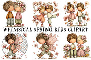 Whimsical Spring Kids Clipart, an Illustration by OK Design (Thumbnail 2 of 6)