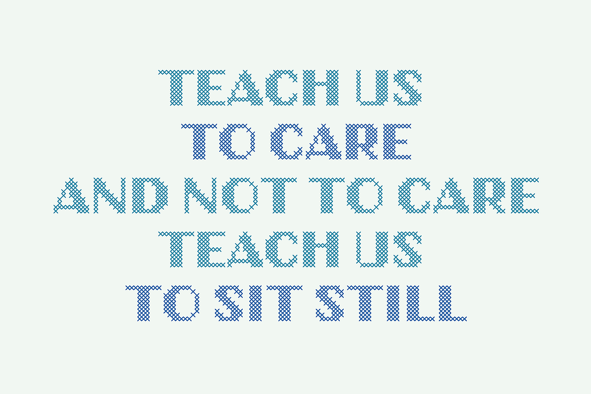 Stitch it up! A cross-stitch font, a Sans Serif Font by Studio Indigo (Photo 3 of 9)