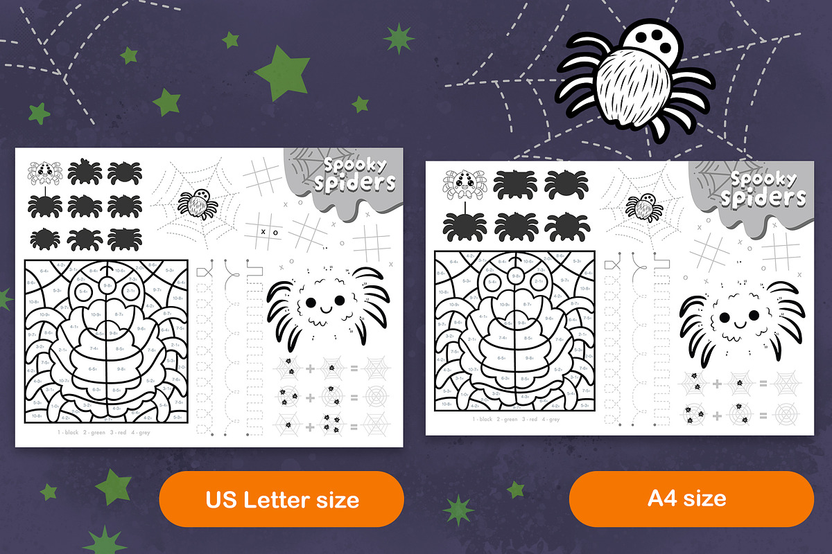 Black and white Halloween Playmats, an Education Illustration by Ksenya Savva (Photo 4 of 6)