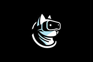 minimalist cat vr logo