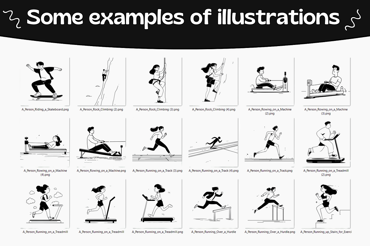 250 Notion Style Sport Illustrations, a Sport Illustration by DaisyStudio (Photo 7 of 10)