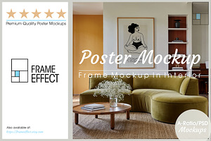 Poster Mockup A Ratio No.1118, a Mockup by Frame Effect