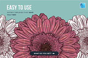 87 Floral Affinity Stamp Brushes, a Brush Add-On by Riveros Illustration (Thumbnail 5 of 11)