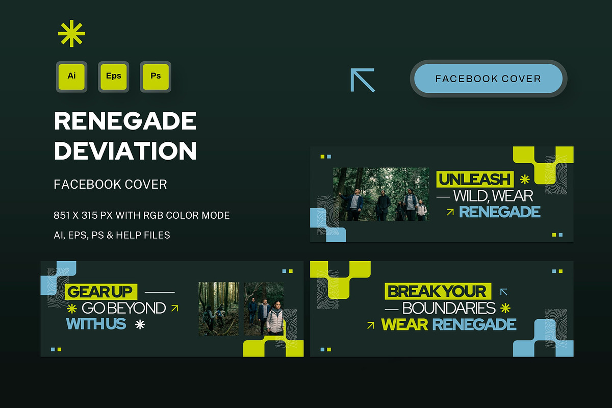 Renegade Deviation - Facebook Cover, a Social Media Template by StreaksideStd (Photo 1 of 3)