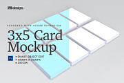 3x5 Card in Stacks Mockup, a Print Template by IFBdesign (Thumbnail 1 of 3)