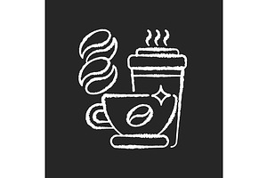 Caffeine Chalk White Icon