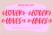Lover Loves, a Script Font by AMINMARIO (Thumbnail 5 of 6)