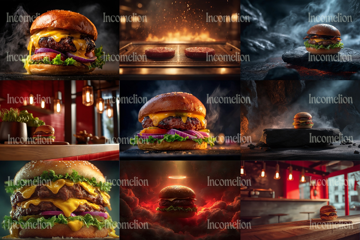 80 Professional Burger Stock Photos, a Food & Drink Photo by Incomelion (Photo 4 of 14)