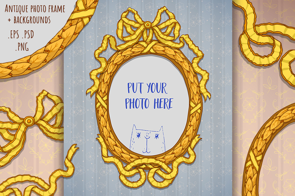 Antique baroque photo frame, an Object Graphic by KatPush (Photo 1 of 5)