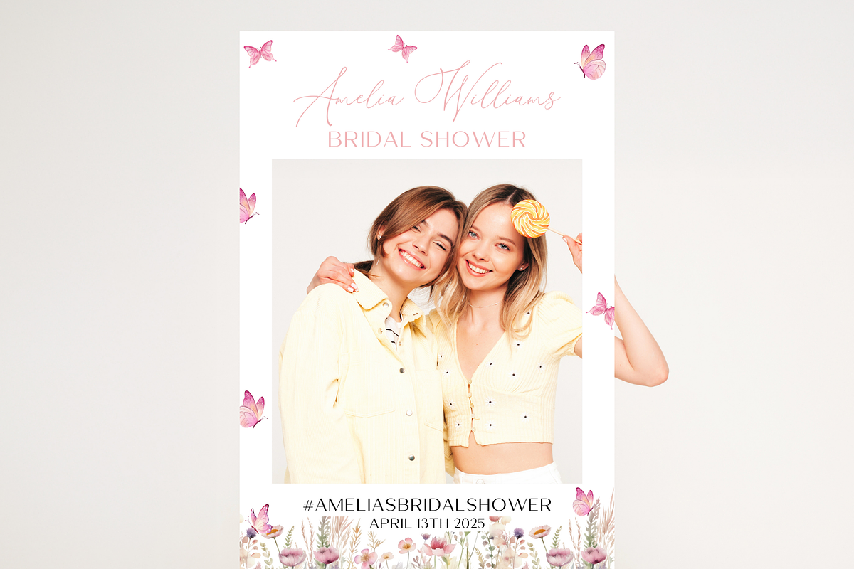 Butterfly Bridal Shower Photo Frame, an Invitation Template by Digital_Mind (Photo 4 of 5)
