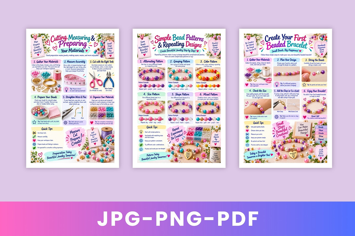 Beaded Jewelry Creations, a Stationery Template by Designmela01 (Photo 2 of 6)