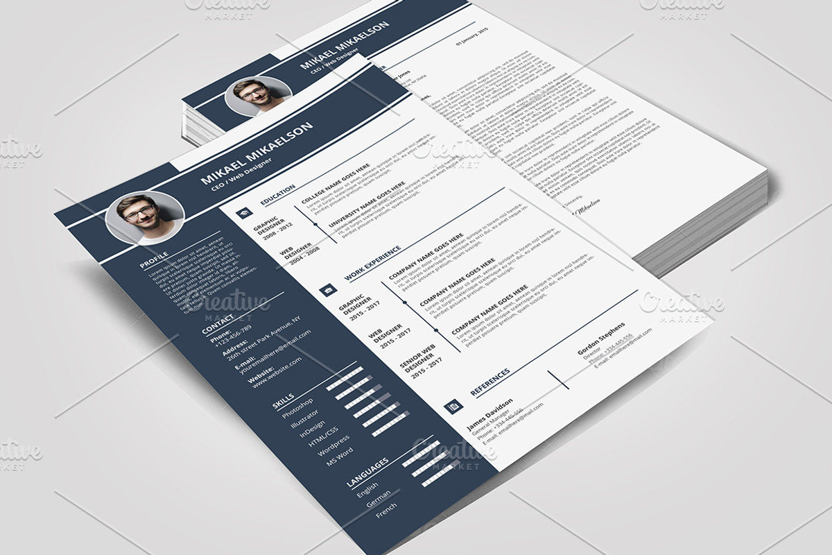 Resume/CV & Cover Letter, a Resume Template by BettyDesign (Photo 4 of 8)