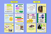Retro Canva Instagram Booster Pack, a Social Media Template by Guavamelo Studio (Thumbnail 7 of 15)