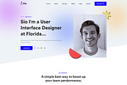Sio - Personal Portfolio  Figma Temp, an UI Kit Template by ArtGalaxy (Thumbnail 6 of 6)