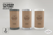 130mm Cylinder Tube Packaging Mockup, a Cups & Container Mockup by INCDesign (Thumbnail 7 of 15)