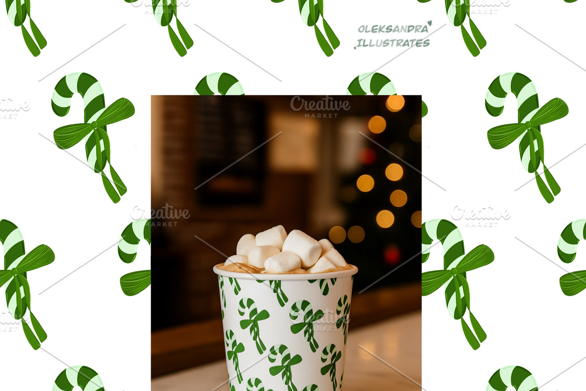 Christmas Seamless Pattern Set, an Illustration by Oleksandra Illustrates (Photo 12 of 20)