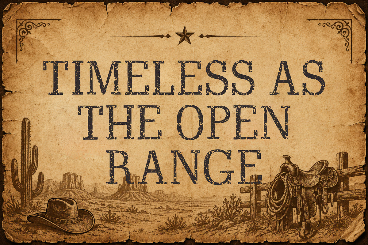 Cowboy Reborn - Western Vintage Font, a Sans Serif Font by Limited.studio (Photo 4 of 6)