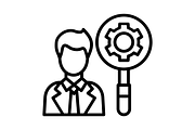 Recruitment Manager Line Icon, an Icon by Pexelpy (Thumbnail 2 of 2)