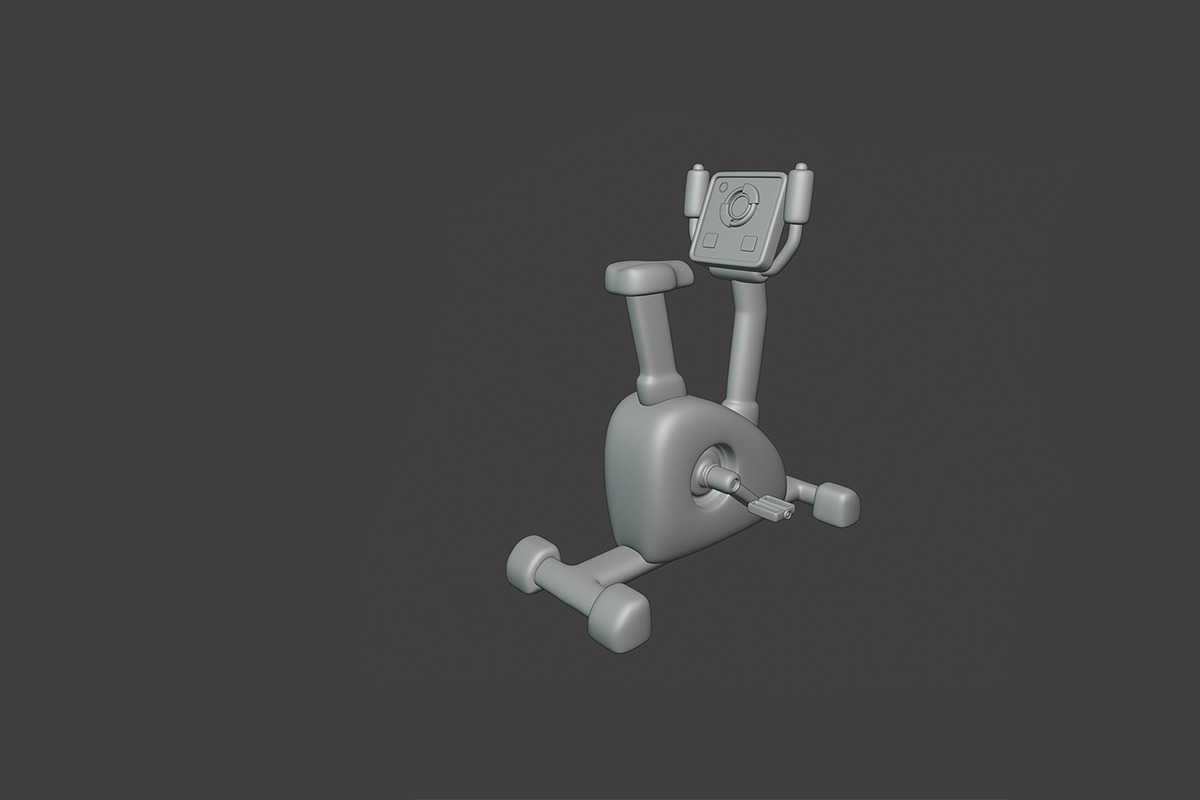 Stylized Gym and Fitness Set, an Object 3D Model by Artem Varnitsin (Photo 20 of 23)