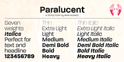 Paralucent, a Sans Serif Font by Device (Thumbnail 6 of 9)