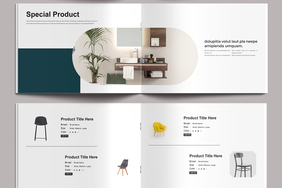 Landscape Product Catalog Template, a Brochure Template by MightyDesign (Photo 5 of 9)