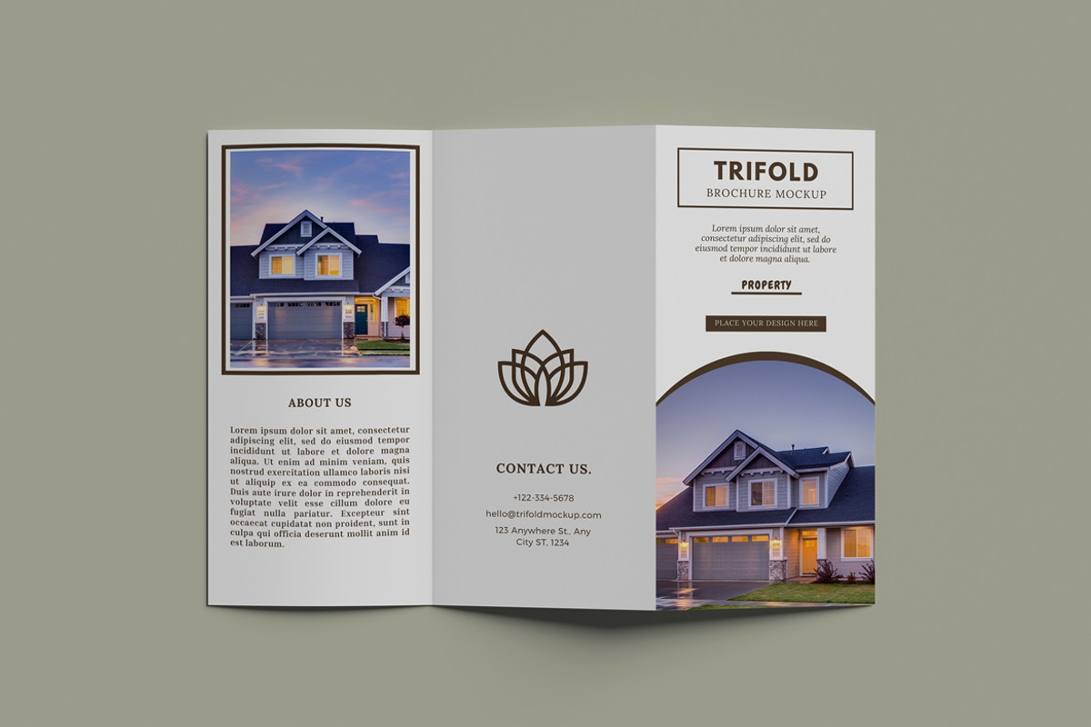 DL Tri-Fold Brochure Mockup, an Advertising Mockup by GraphicWindow (Photo 2 of 7)