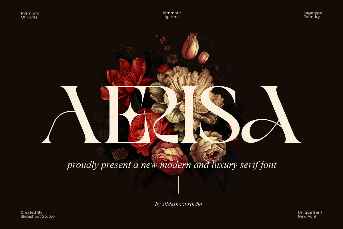 Aerisa || Modern & Luxury Serif Font, a Serif Font by Idea Studio (Photo 1 of 10)