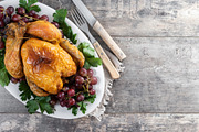 Thanksgiving dinner on rustic wooden table., a Food & Drink Photo by etorres69 (Thumbnail 2 of 2)