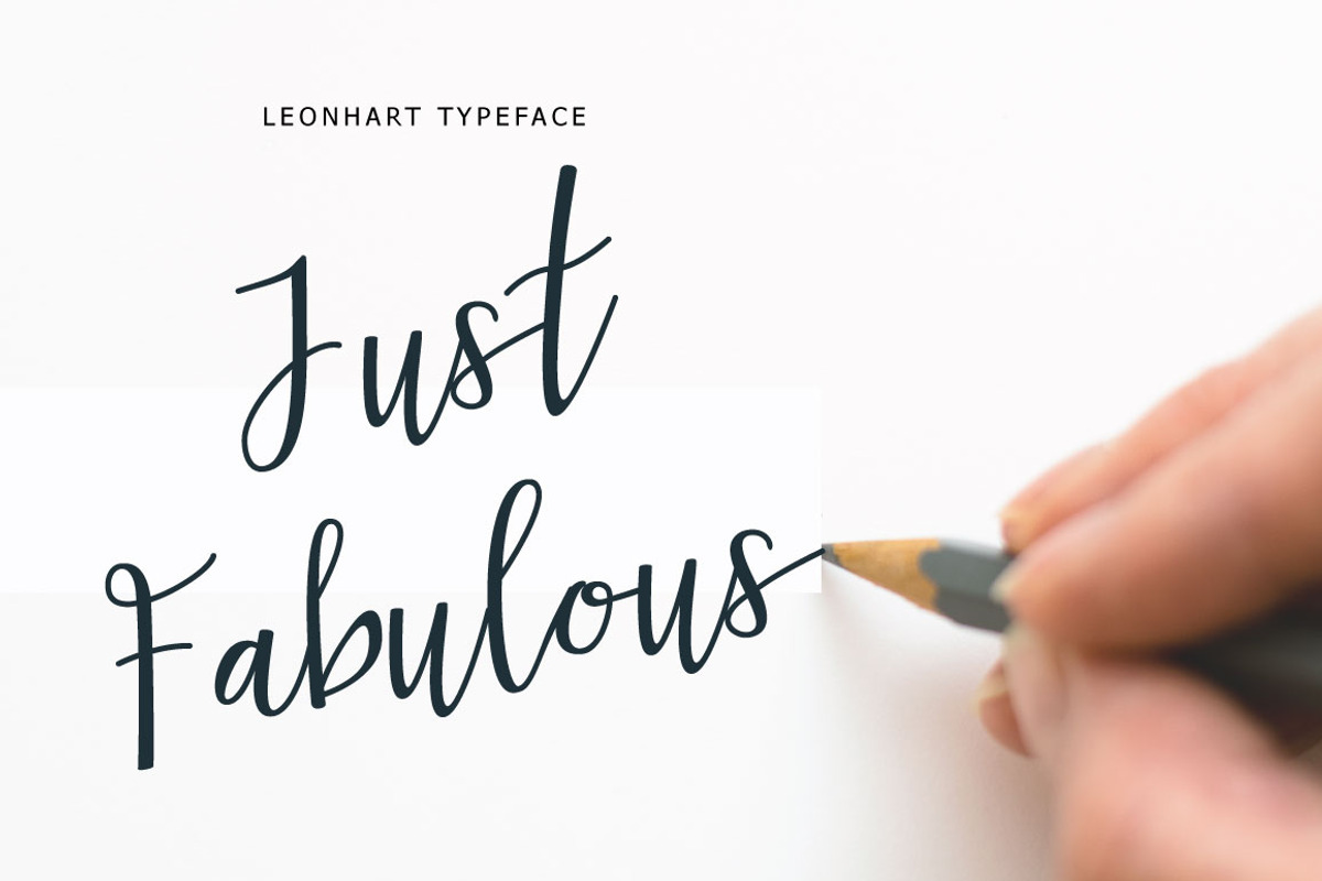 Leonhart Typeface, a Script Font by Face Lab (Photo 4 of 5)