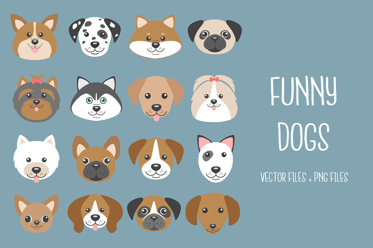 Funny Dogs, an Animal Illustration by Imaginasty (Photo 1 of 2)