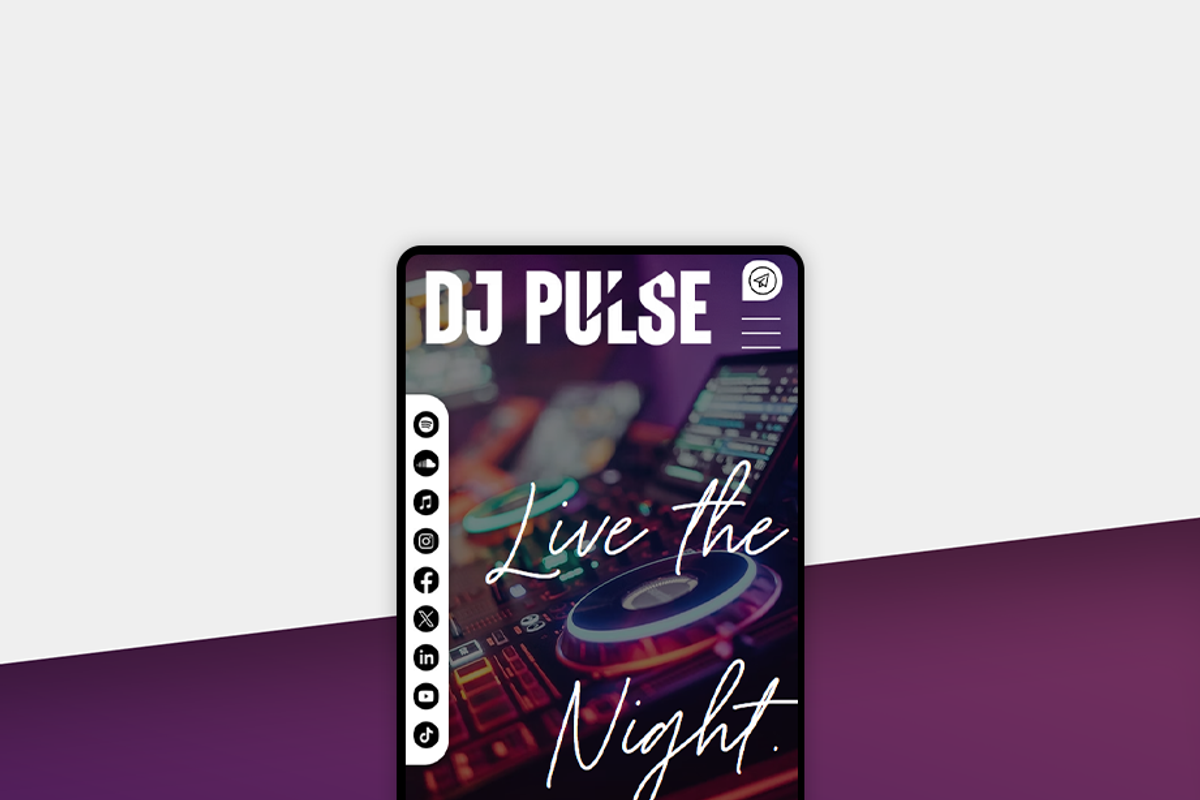 DJ & Disco Website Template, a Wix Template by Kitteeh (Photo 10 of 21)