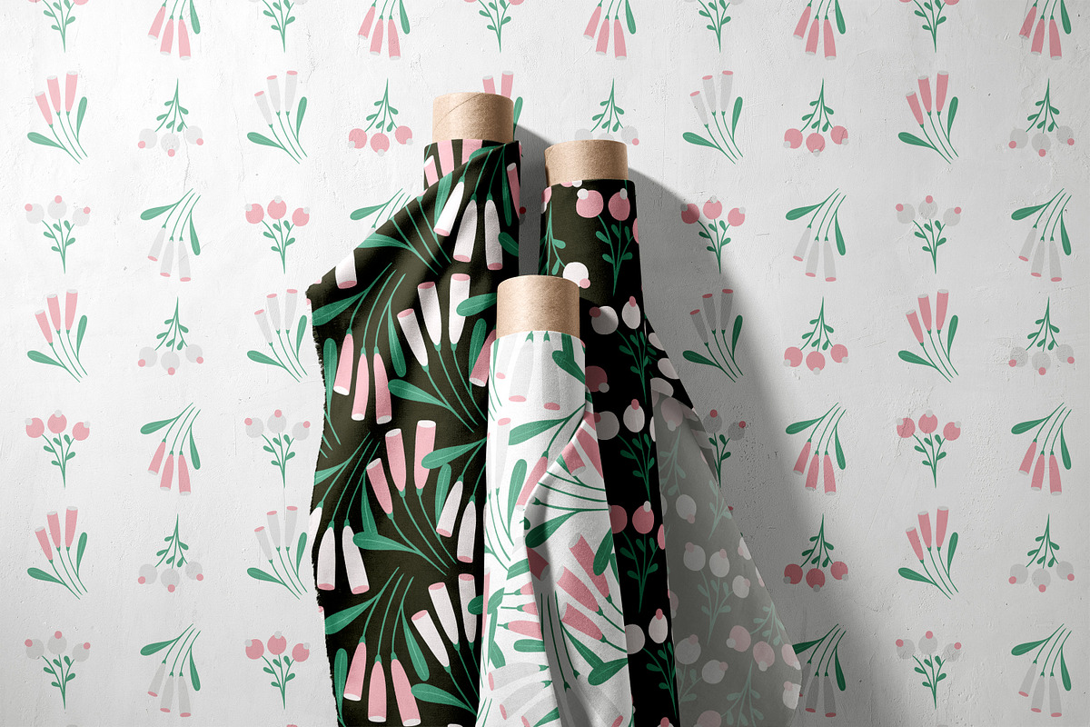 Vintage Flower Pattern Collection, a Pattern Graphic by Asya Melkonyan Patterns (Photo 4 of 15)