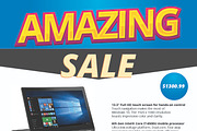 Laptop Sale Flyer, a Flyer Template by Sajida Salim (Thumbnail 3 of 3)