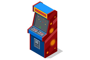 Arcade Machine. Isometric arcade, an Object Illustration by Golden Sikorka