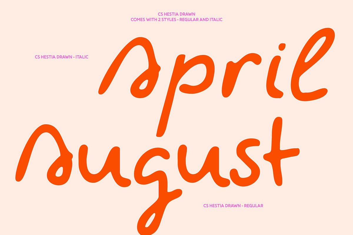 CS Hestia Drawn, a Handwritten Font by Craft Supply Co. (Photo 4 of 8)