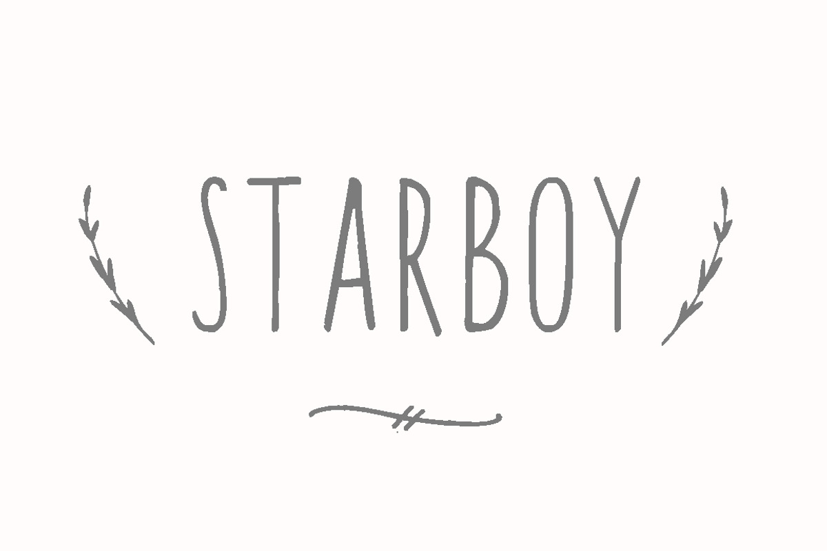 50%Off Starboy Handwritten typeface preview 2